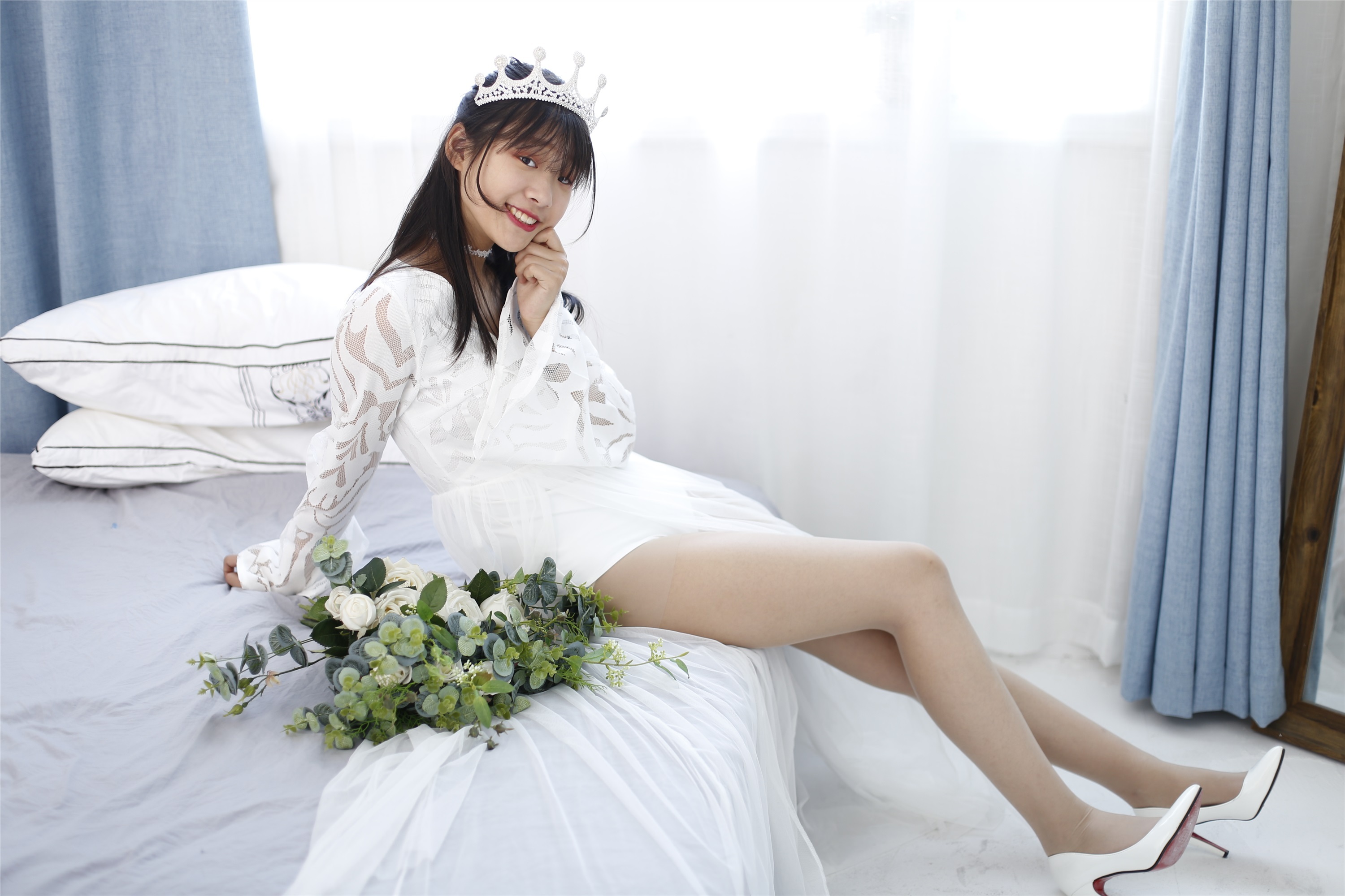 奈丝写真  NO.089 蛋白粉-轻透纱裙